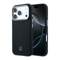 Mercedes iPhone 17 Pro Max Hülle Casa Leather Semi Wrap MagSafe Schwarz