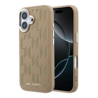 Karl Lagerfeld iPhone 17 Hülle Case Perforated Monogram MagSafe Braun