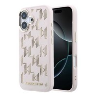 Karl Lagerfeld iPhone 17 Hülle Case Perforated Monogram MagSafe Rosa