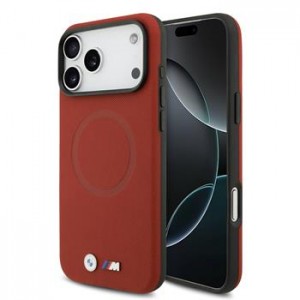 BMW iPhone 17 Pro Max Hülle Case M FW Metal Logo MagSafe Rot