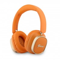 Guess Kopfhörer Kabellose Rectangle Metal Script Logo ENC Orange