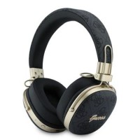 Guess Bluetooth 5.4 Kopfhörer ENC 4G Metal Script Logo Schwarz