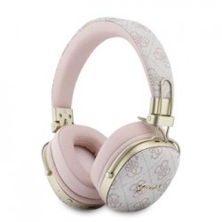 Guess Bluetooth 5.4 Kopfhörer ENC 4G Metal Script Logo Rosa