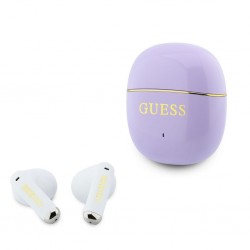 Guess Kopfhörer TWS Kabellose Gold Line Glossy Classic Logo Lila