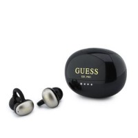 Guess OWS Kabellose Kopfhörer Metallic Finish Classic Logo Schwarz