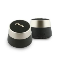 Guess Bluetooth Lautsprecher Metalllogo Script 5W Schwarz
