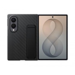 Original Samsung Z Fold 8 Carbon Ständer Hülle Case Schwarz + 2x Folien Antireflex