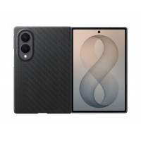 Original Samsung Z Fold 8 Carbon Magnethülle Schwarz + 2x Folien Antireflex