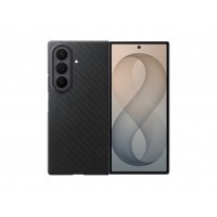 Original Samsung Z Fold 8 Ultra Carbon Magnethülle Schwarz + 2x Folien Antireflex