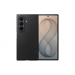 Original Samsung Z Fold 8 Ultra Carbon Magnethülle Schwarz + 2x Folien Antireflex