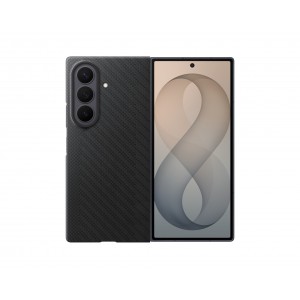 Original Samsung Z Fold 8 Ultra Carbon Magnetic Case, Black + 2x Anti-Reflective Screen Protectors