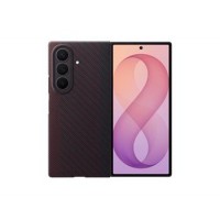 Original Samsung Z Fold 8 Ultra Carbon Magnethülle Rot + 2x Folien Antireflex
