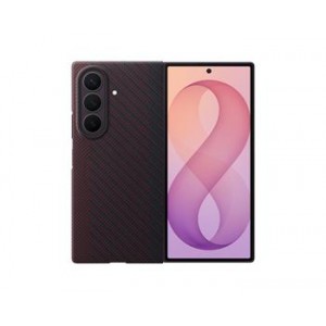 Original Samsung Z Fold 8 Ultra Carbon Magnetic Case Red + 2x Anti-Reflective Screen Protectors