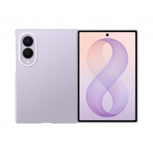 Original Samsung Z Fold 8 Clear Hülle Case Transparent + 2x Folien Antireflex