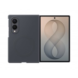 Original Samsung Z Fold 8 Silikon Magnethülle Schwarz + 2x Folien Antireflex