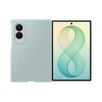 Original Samsung Z Fold 8 Silikon Magnethülle Grün + 2x Folien Antireflex