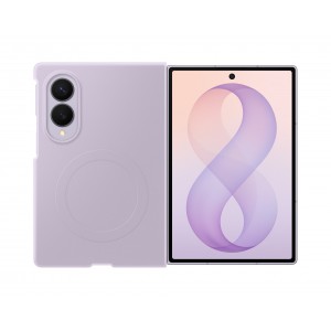 Original Samsung Z Fold 8 Silicone Magnetic Case Violet + 2x Anti-reflective Screen Protectors