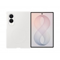 Original Samsung Z Fold 8 Silikon Magnethülle Weiß + 2x Folien Antireflex