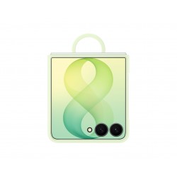 Original Samsung Z Flip 8 Schutzhülle Silikon Ring Magnet Grün