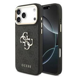 Guess iPhone 18 Pro Max Case 4G Metal Logo + Frame Black