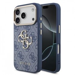 Guess iPhone 18 Pro Case 4G Metal Logo + Frame Blue
