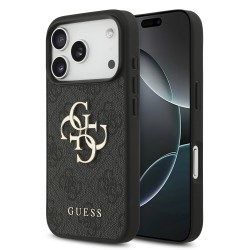 Guess iPhone 18 Pro Case 4G Metal Logo Black