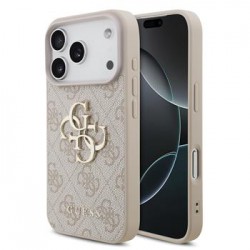 Guess iPhone 18 Pro Case 4G Metal Logo Pink