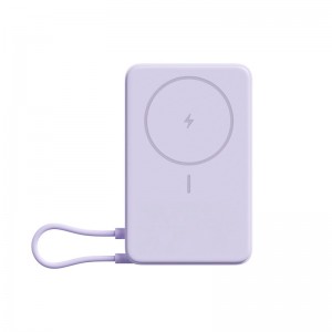 Original Xiaomi Magnetische Powerbank 33W 10000mAh mit Ständer USB-C-Kabel Lila