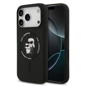 Karl Lagerfeld iPhone 18 Pro Max / 17 Pro Max Hülle Case Silicone MagSafe Schwarz