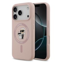 Karl Lagerfeld iPhone 18 Pro / 17 Pro Hülle Case Silicone MagSafe Rosa