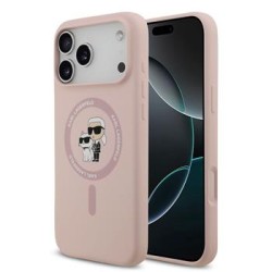 Karl Lagerfeld iPhone 18 Pro Max / 17 Pro Max Case, Silicone MagSafe, Pink