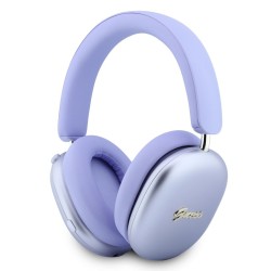 Guess Bluetooth Headphones ENC Metallic Script Logo ENC Purple