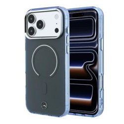 Mercedes iPhone 18 Pro Max / 17 Pro Max Hülle Case Double Layer MagSafe Grau-blau