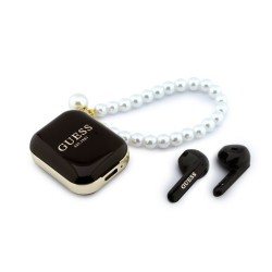 Guess Bluetooth Kopfhörer Pearl Strap TWS Schwarz