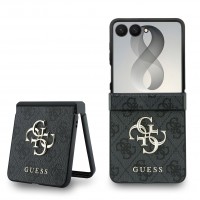 Guess Samsung Z Flip 8 Tasche Book Case Big 4G Metal Logo Grey