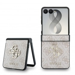 Guess Samsung Z Flip 8 Tasche Book Case Big 4G Metal Logo Rosa