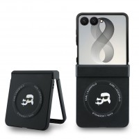Karl Lagerfeld Samsung Z Flip 8 Tasche Book Case Magnetic Karl Choupette Schwarz