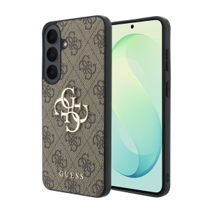 Guess Samsung S26 FE Case 4G Metal Logo Brown