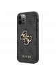 Guess iPhone 12 / 12 Pro Case Cover 4G Big Metal Logo Black