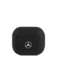 Mercedes AirPods 3 Case Cover Genuine Leather Electronic Line Black