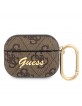 Guess AirPods Pro Case Cover 4G Script Metal Brown