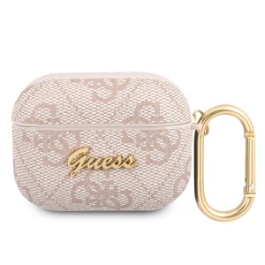 Guess AirPods Pro Hülle Case Cover 4G Muster Metal Rosa