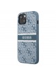 Guess iPhone 13 Case Cover Hülle 4G Stripe Blau