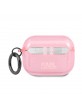 Karl Lagerfeld AirPods Pro Case Cover Glitter Karl`s Head Pink