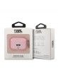 Karl Lagerfeld AirPods Pro Case Hülle Cover Glitter Karl`s Head Rosa