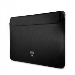 Guess Notebook / Tablet Hülle 14 Saffiano Triangle Logo Schwarz
