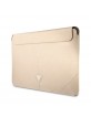 Guess Notebook / Tablet Hülle 14 Saffiano Triangle Logo Gold