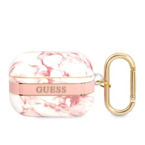 Guess AirPods Pro Case Cover Hülle Kollektion Marmor Rosa Pink