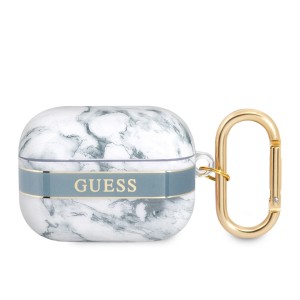 Guess AirPods Pro Case Cover Hülle Kollektion Marmor Blau
