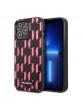 Karl Lagerfeld iPhone 13 Pro Max Case Cover Monogram Plaque Black / Pink